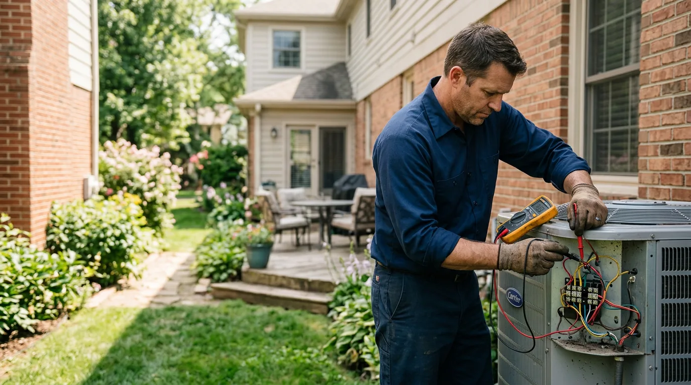 HVAC technician working near Farmington, NM